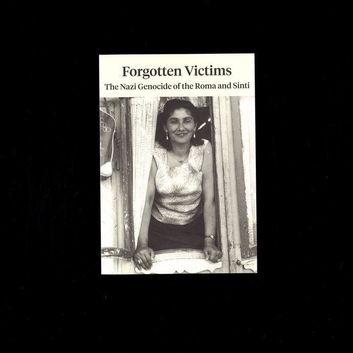 Cover of exhibition catalogue 'Forgotten Victims: The Nazi Genocide of the Roma and Sinti'